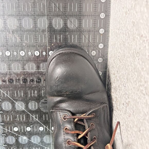 Santa Rosa Brand Men Size 7 Brown Leather Lace Up Steel Toe Vibram Sole Boot - Picture 14 of 15